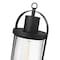 Z-Lite Roundhouse 1 Light Outdoor Post Mount Fixture, Black And Clear Seedy 569PHXL-BK - alternate 3